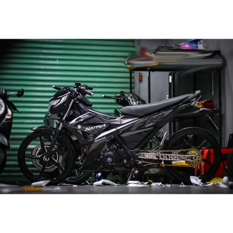Tem rời Raider Fi- Satria Fi mẫu F150 đen xám, in sắc nét, 3 lớp không phai màu CM00038 1 2