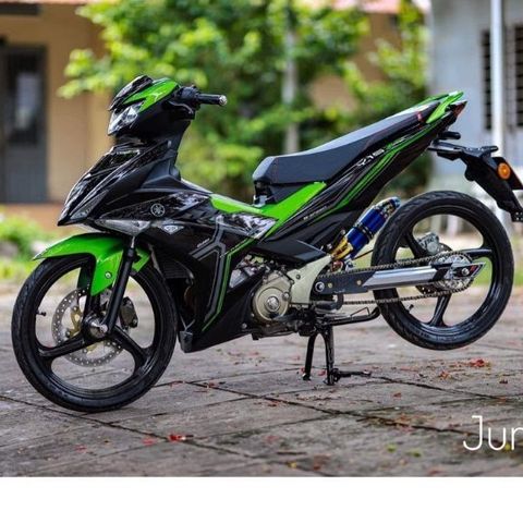 Tem Rời Exciter 150 Y16ZR Đen Phối Xanh Lá  - Decal In Chất Lượng