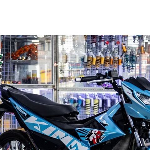 Tem Rời Raider Fi 150 King Drag Xám Trắng