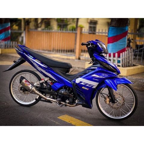tem rời exciter 135 xanh Gp phối chỉ trắng