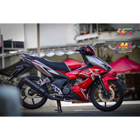 Tem Rời Dán Xe Winner X Mẫu Chỉ Đỏ Trắng Đen Cực Hot, Hàng 3 Lớp Chất Lượng Cao Không Bay Màu Quyen Decal