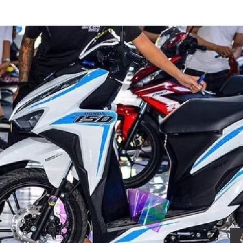 Tem Rời Honda Vario 150 Trắng Phối Xanh Da Trời (Đời Xe 2018-2020)