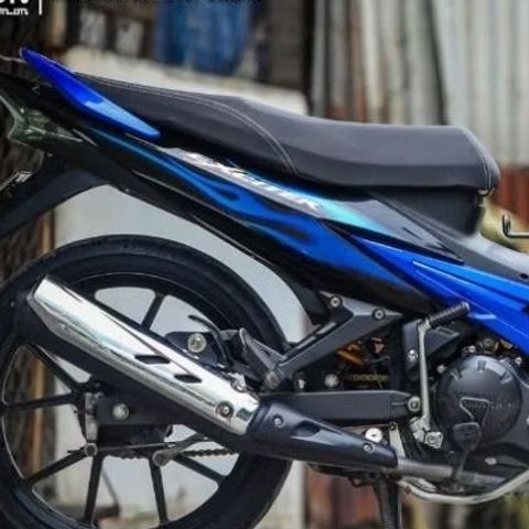 tem rời exciter 2006-2010 lửa xanh đen mẫu thịnh hành 2023 , tem 3 lớp bền màu - Decal Cao Cấp Nhất