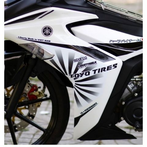 Tem Rời Exciter 150 LB Trắng Đen