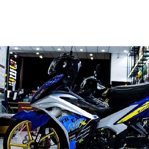 Tem Rời Exciter 135 MX Trắng Xanh Gp