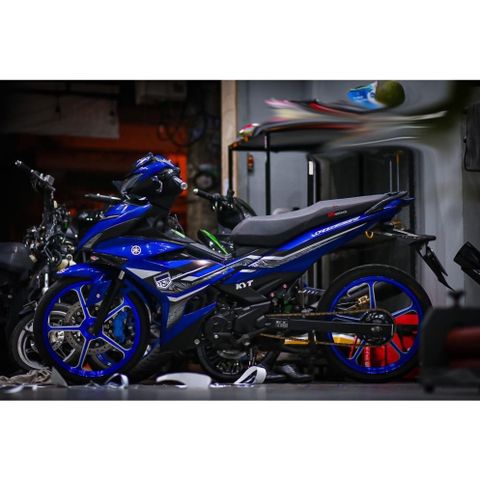 Tem rời Exciter 150 bản Y15ZR 2022 phối xanh GP full, in sắc nét, 3 lớp không phai màu CM00023 1 2