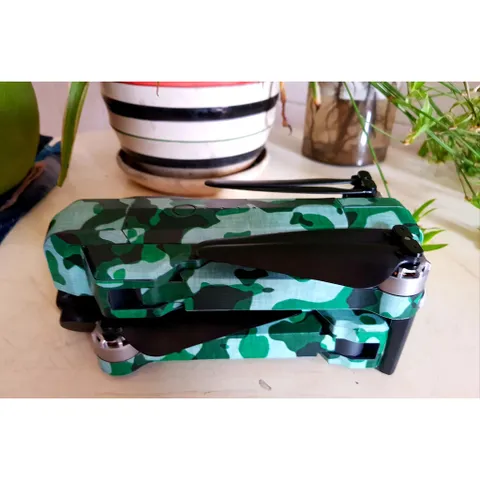 Skin Decal Dán Trang Trí Flycam Sjrc F11s 4k Pro - Camo Xanh ( Dán 2 Pin )