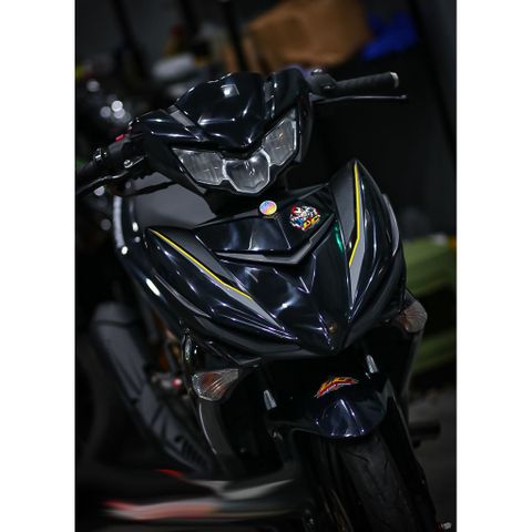 Tem rời Exciter 150 mẫu zin 2018 đen xám chỉ vàng, in sắc nét, 3 lớp không phai màu CM00017 1 2
