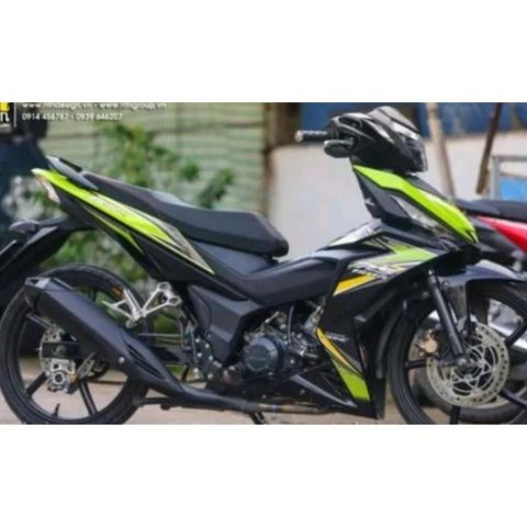 Tem Rời Honda Winner Rs V1 Đen Xanh Dạ Quang  - Decal In Chất Lượng