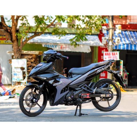 Tem rời Sniper trắng cho Exciter 150 đen bóng Quyen Decal