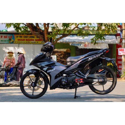 Tem rời Sniper trắng cho Exciter 150 đen bóng Quyen Decal