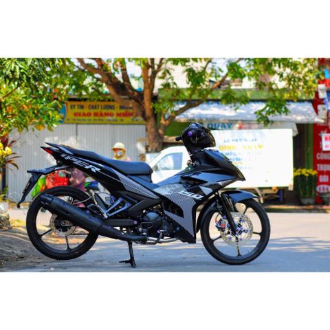 Tem rời Sniper trắng cho Exciter 150 đen bóng Quyen Decal