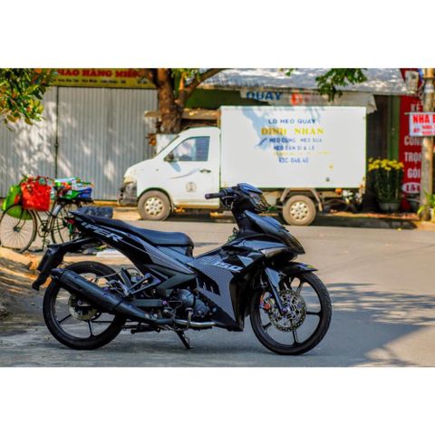 Tem rời Sniper trắng cho Exciter 150 đen bóng Quyen Decal