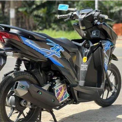 Tem Rời Honda Vario 150 Hayabusa Xanh Đen  - Decal In Chất Lượng