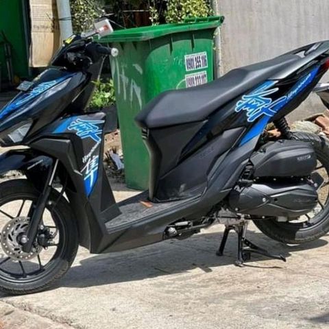 Tem Rời Honda Vario 150 Hayabusa Xanh Đen  - Decal In Chất Lượng