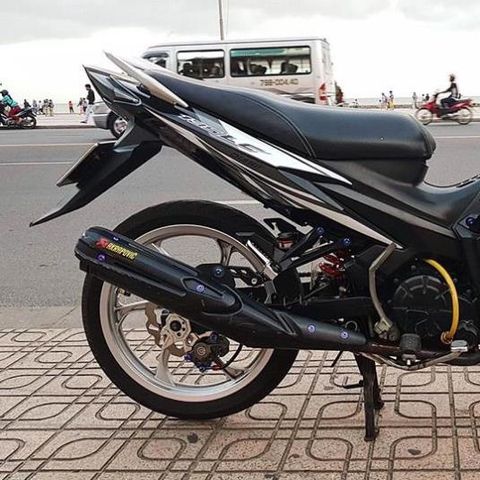 Tem Rời Exciter 135 LC Đen Phối Trắng  - Decal In Chất Lượng