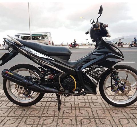 Tem Rời Exciter 135 LC Đen Phối Trắng  - Decal In Chất Lượng