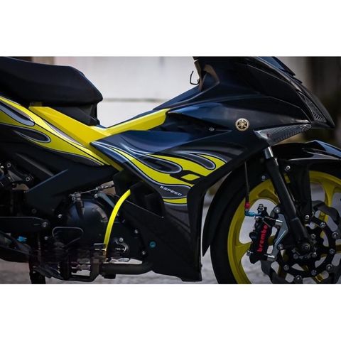 tem rời exciter 150 lửa vàng đen mới