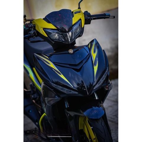 tem rời exciter 150 lửa vàng đen mới