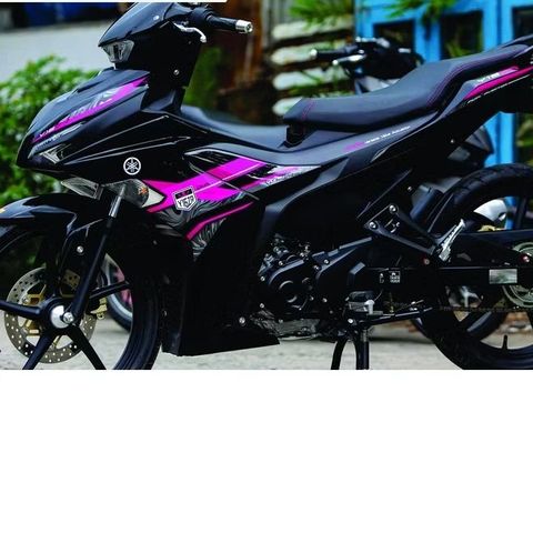 [FreeShip] [Ảnh thật] Tem rời Exciter 155 - Mẫu Y16ZR khói xám hồng nổi bật - Chuẩn From cực đẹp Quyen Decal