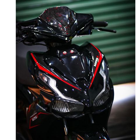 tem rời ab 125 đen đỏ 2023 mẫu mới , tem 3 lớp bền màu - Decal Cao Cấp Nhất