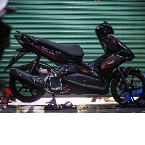 tem rời ab 125 đen đỏ 2023 mẫu mới , tem 3 lớp bền màu - Decal Cao Cấp Nhất