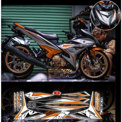 Tem rời Exciter 150 Mx zin trắng đen phối đủ màu