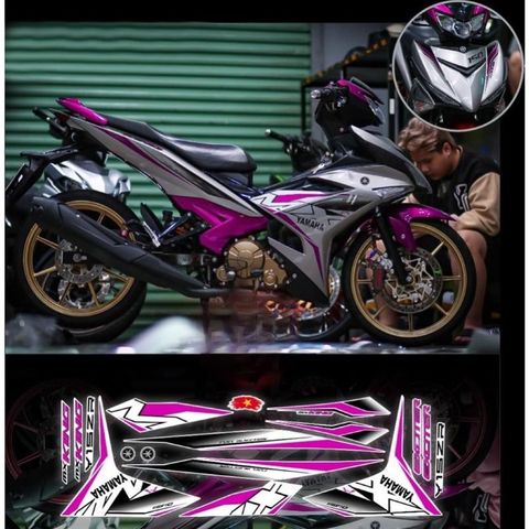 Tem rời Exciter 150 Mx zin trắng đen phối đủ màu