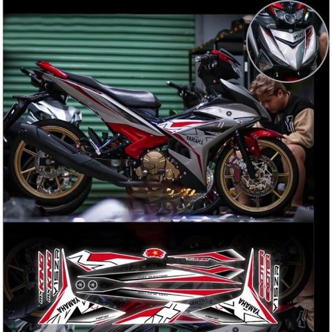 Tem rời Exciter 150 Mx zin trắng đen phối đủ màu