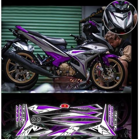 Tem rời Exciter 150 Mx zin trắng đen phối đủ màu