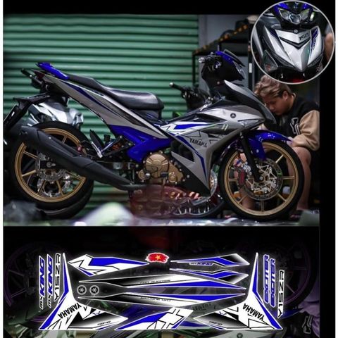 Tem rời Exciter 150 Mx zin trắng đen phối đủ màu