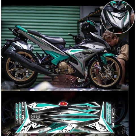 Tem rời Exciter 150 Mx zin trắng đen phối đủ màu
