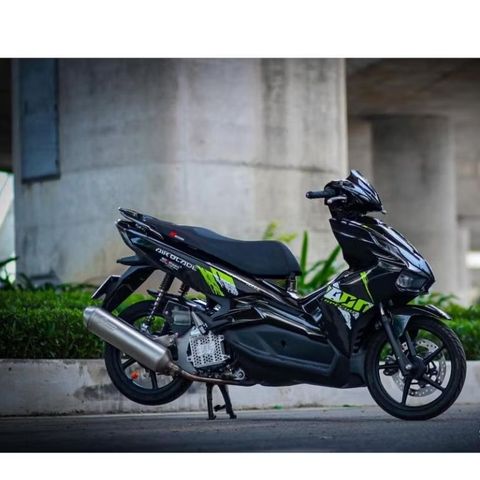 [Siêu Sale] [FreeShip] TEM RỜI mẫu ADN Special Edition xanh lá cho AirBlade Ab đen - mẫu mới cực hot Quyen Decal