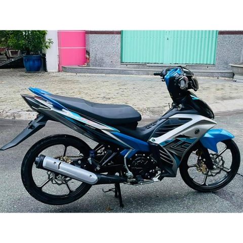 Tem Rời Dán Xe Exciter 135 2011 Mẫu LC 2017 Xanh Bạc Đen Cực Đẹp, Hàng 3 Lớp Chất Lượng Cao Quyen Decal
