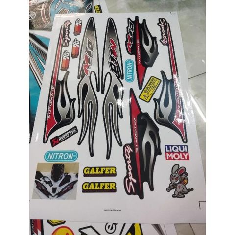 Tem Lửa Yamaha Mio 110 Đời Đầu  - Decal In Chất Lượng