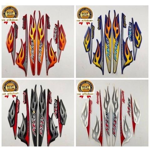 Tem Lửa Yamaha Mio 110 Đời Đầu  - Decal In Chất Lượng