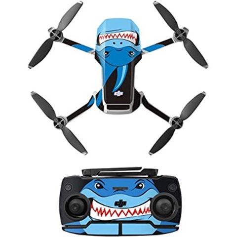 Miếng Dán Trang Trí Flycam Mavic Mini Se - Mini 1 - Mini 2 - Cá Mập Xanh