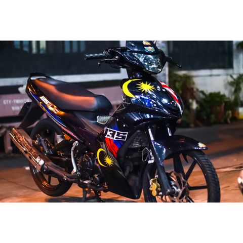 tem rời exciter 2006-2010 đen là cờ malaysia ảnh thực shop chụp , tem 3 lớp bền màu - Decal Cao Cấp Nhất