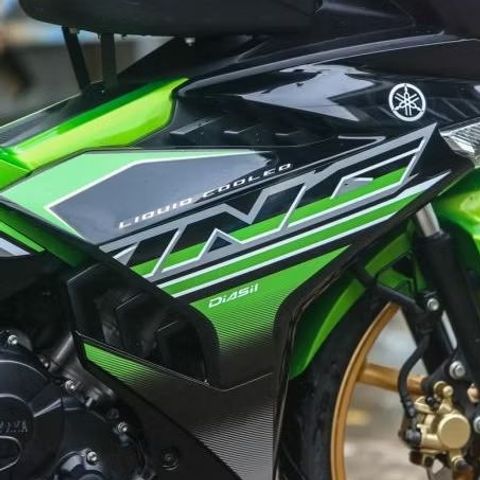 [FreeShip] [Ảnh thật] Tem rời MX King Xanh lá cho Exciter 150 đen - tem cao cấp không bay màu Quyen Decal