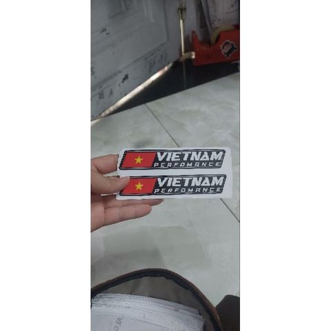 Cặp tem dán phuộc  chữ VIỆT NAM