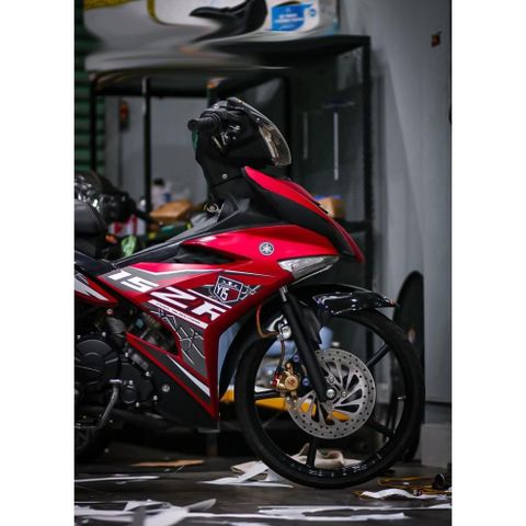 Tem rời Exciter 150 mẫu Y15ZR xe đỏ nhám, in sắc nét, 3 lớp không phai màu CM00024 1 2