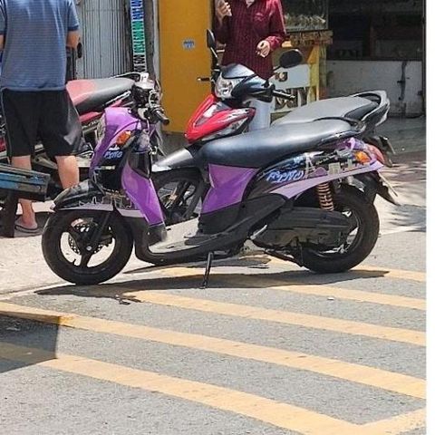 Tem Rời Honda Fino Thành Phố Đen Tím  - Decal In Chất Lượng