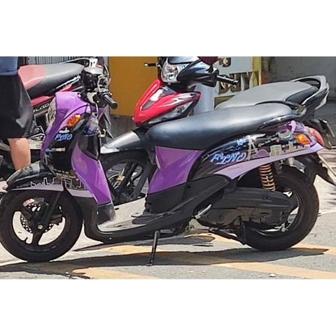 Tem Rời Honda Fino Thành Phố Đen Tím  - Decal In Chất Lượng