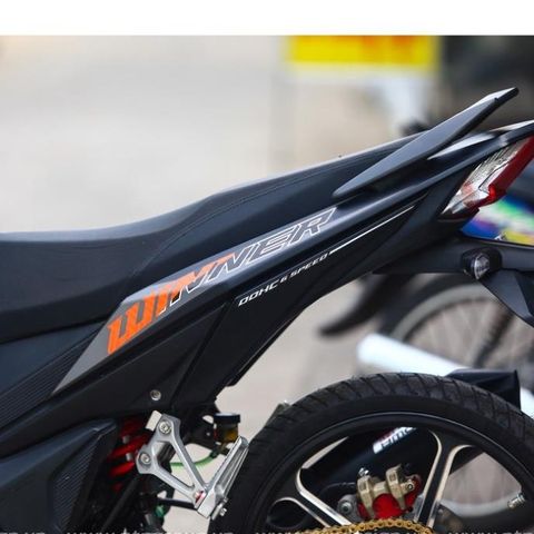 Tem Rời Honda Winner V1 Dán Xe Đen Cam  - Decal In Chất Lượng
