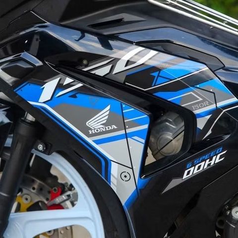 Tem rời xanh xám cho Winner V3 đen - tem đơn giản - kông bay màu Quyen Decal