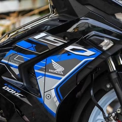 Tem rời xanh xám cho Winner V3 đen - tem đơn giản - kông bay màu Quyen Decal