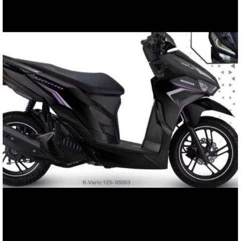 Tem Vario 125 Tím dán xe Đen
