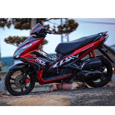 [FreeShip] TEM RỜI mẫu zin trắng đen mix cho AirBlade đỏ đô - tem cao cấp không bay màu Quyen Decal