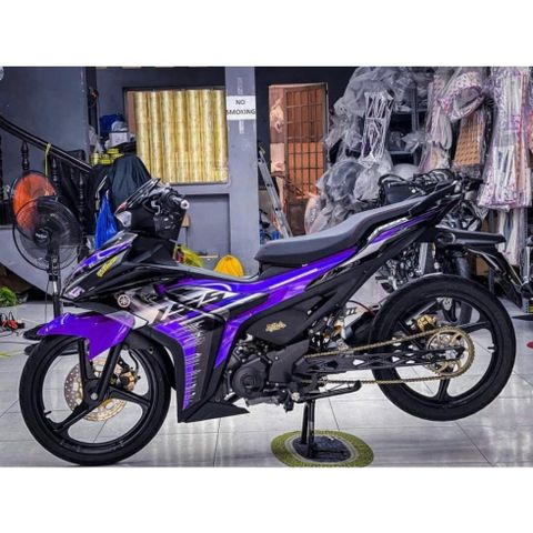 Tem rời exciter 155 đen Nhiều màu theo yêu cầu mẫu ( HÓT ) 2023 , tem 3 lớp bền màu - Decal Cao Cấp Nhất