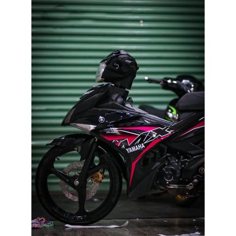 tem rời exciter 150 mx đen hồng đẹp đơn giản  2023 , tem 3 lớp không phai màu - Decal Cao Cấp Nhất